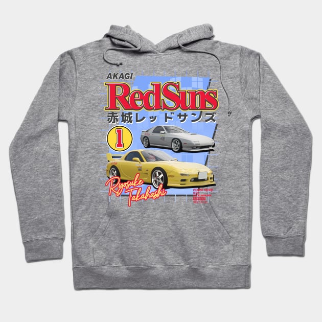 Akagi Red Suns Hoodie by deadright